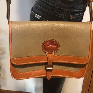 Authentic Dooney & Bourke Saddle Bag Tan/Brown